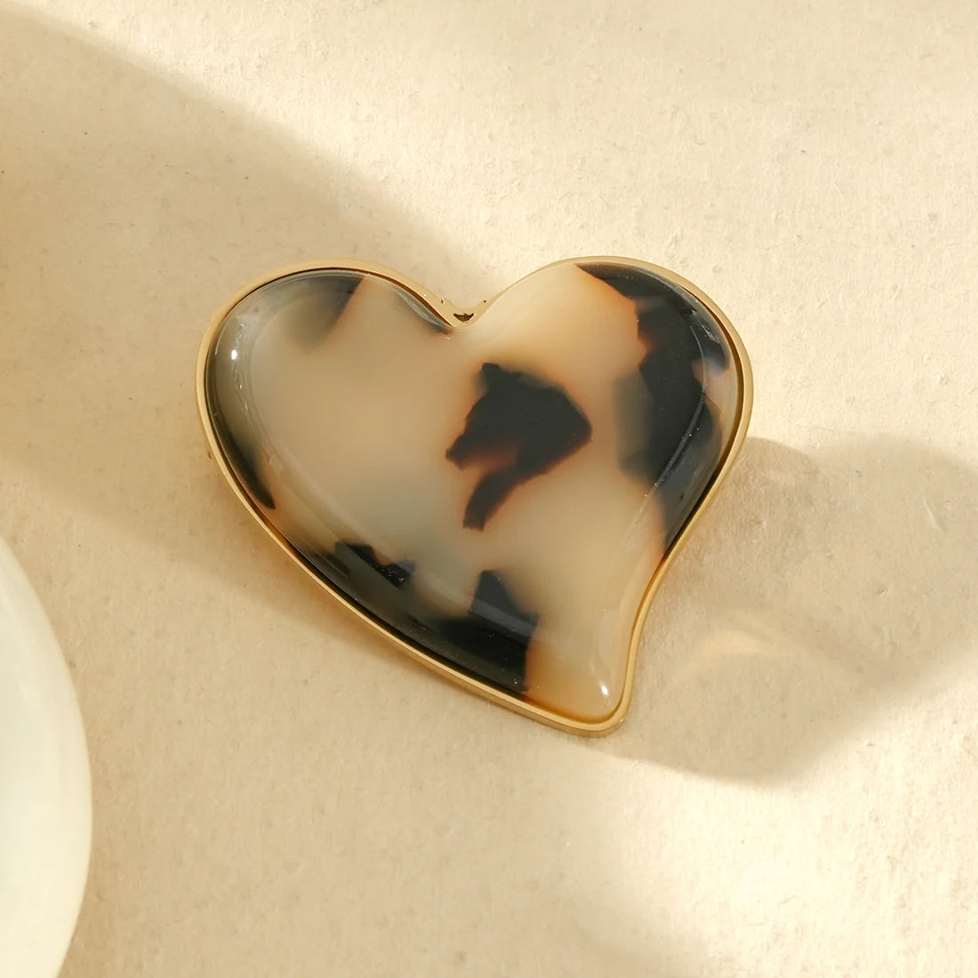 Broche Cœur Doré | Twinolo