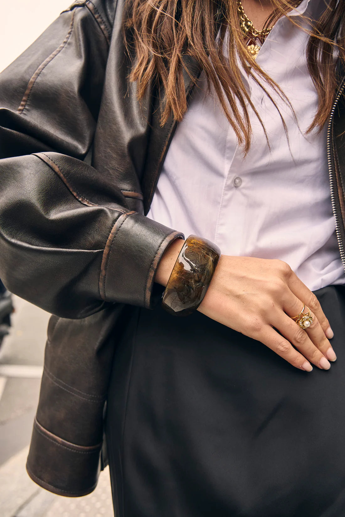 Bracelet jonc en résine pour femme | Twinolo