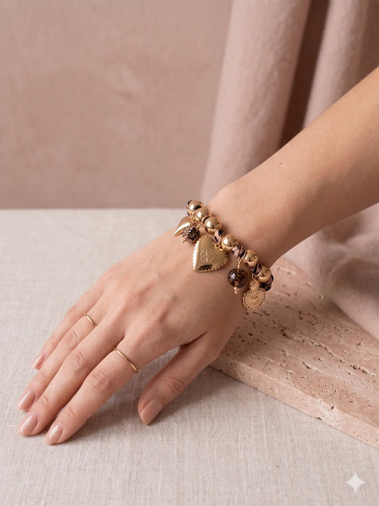 Dames Armband met Bedels – Luipaardkoord | Twinolo
