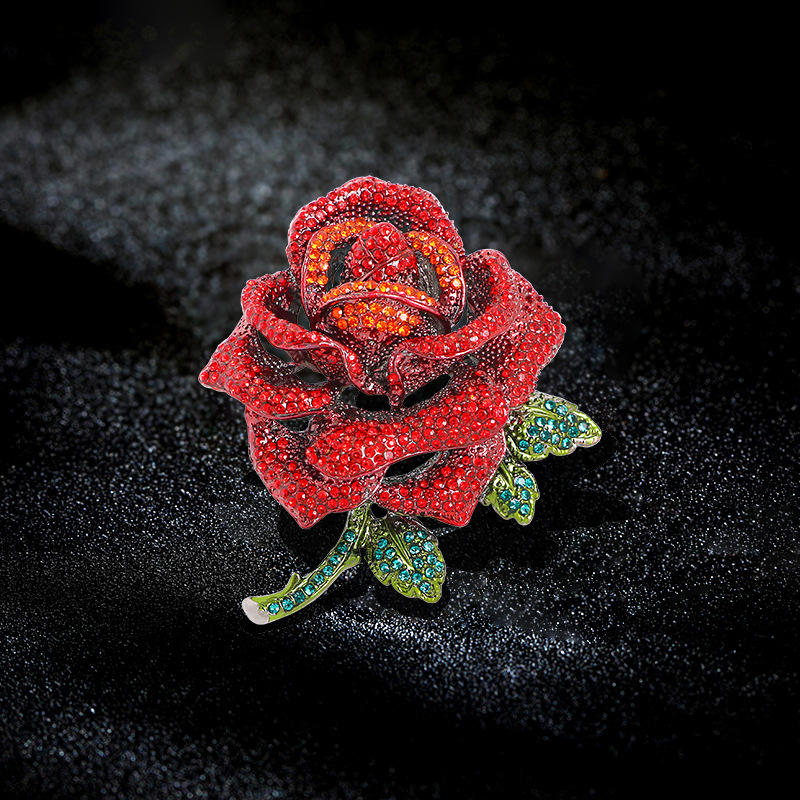 Broche fleur - Broche élégante avec cristaux | Twinolo