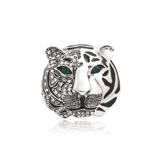 Broche - Elegante Tijgerkop broche met kristallen | Twinolo