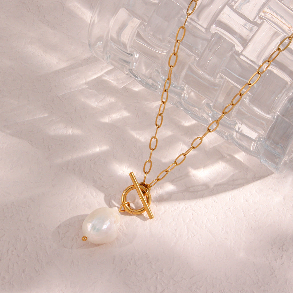 Ketting met Zoetwaterparel Hanger – Natuurlijke Elegantie | Twinolo