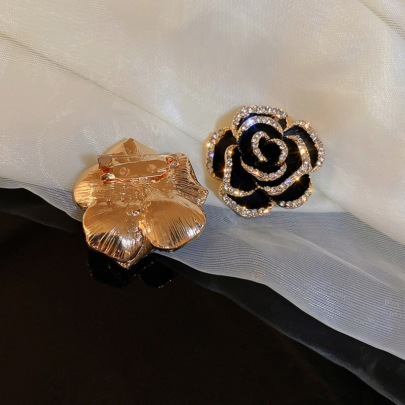 Bloembroche - Elegante Broche met Kristallen | Twinolo