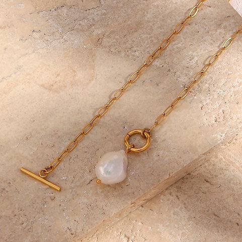 Ketting met Zoetwaterparel Hanger – Natuurlijke Elegantie | Twinolo
