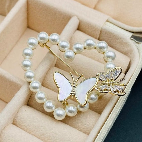 🦋 Vlinderbroche - Elegante Broche met Parels | Twinolo