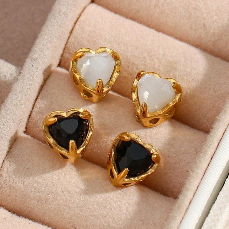 Boucles d'Oreilles Cœur – L'Amour en Détail | Twinolo