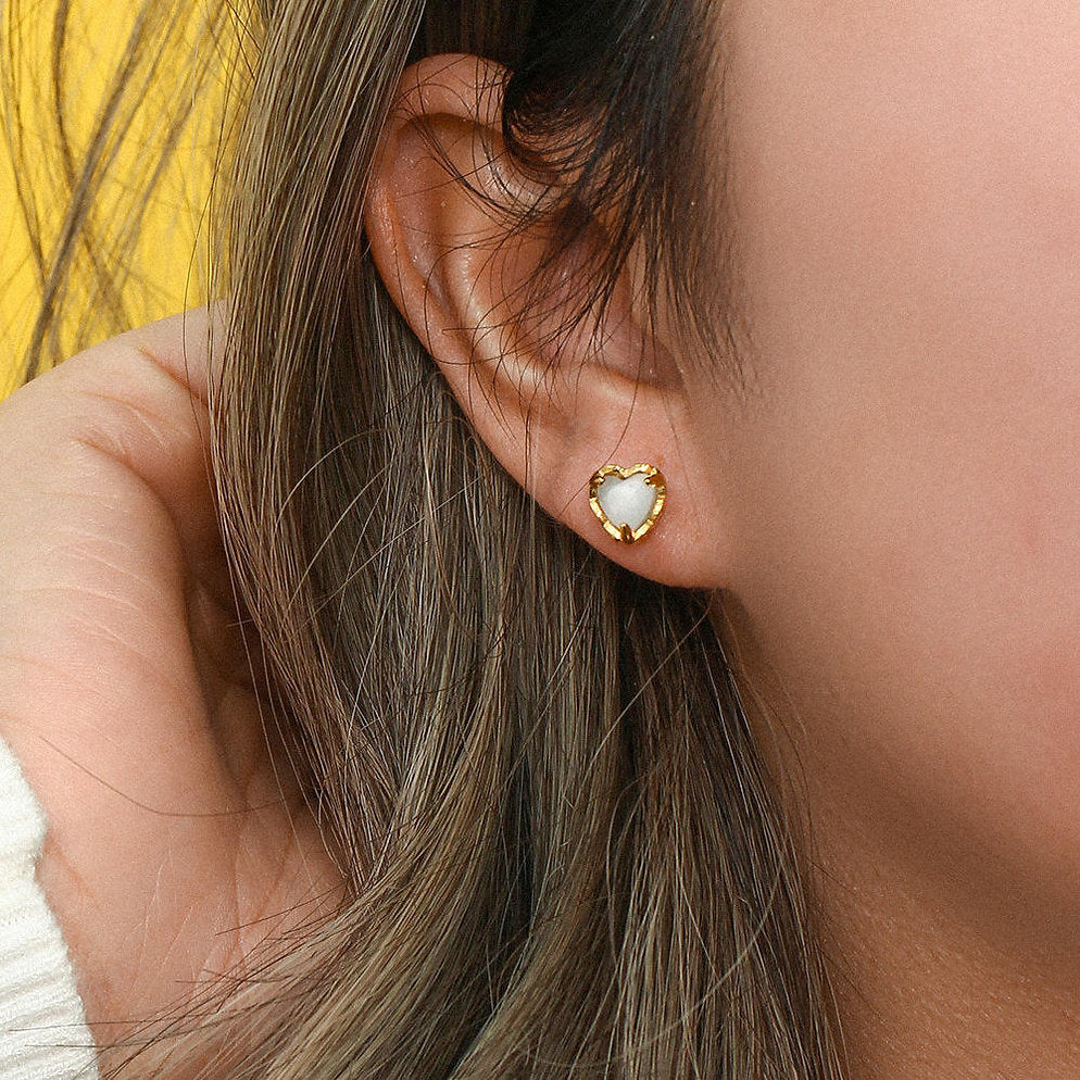 Boucles d'Oreilles Cœur – L'Amour en Détail | Twinolo
