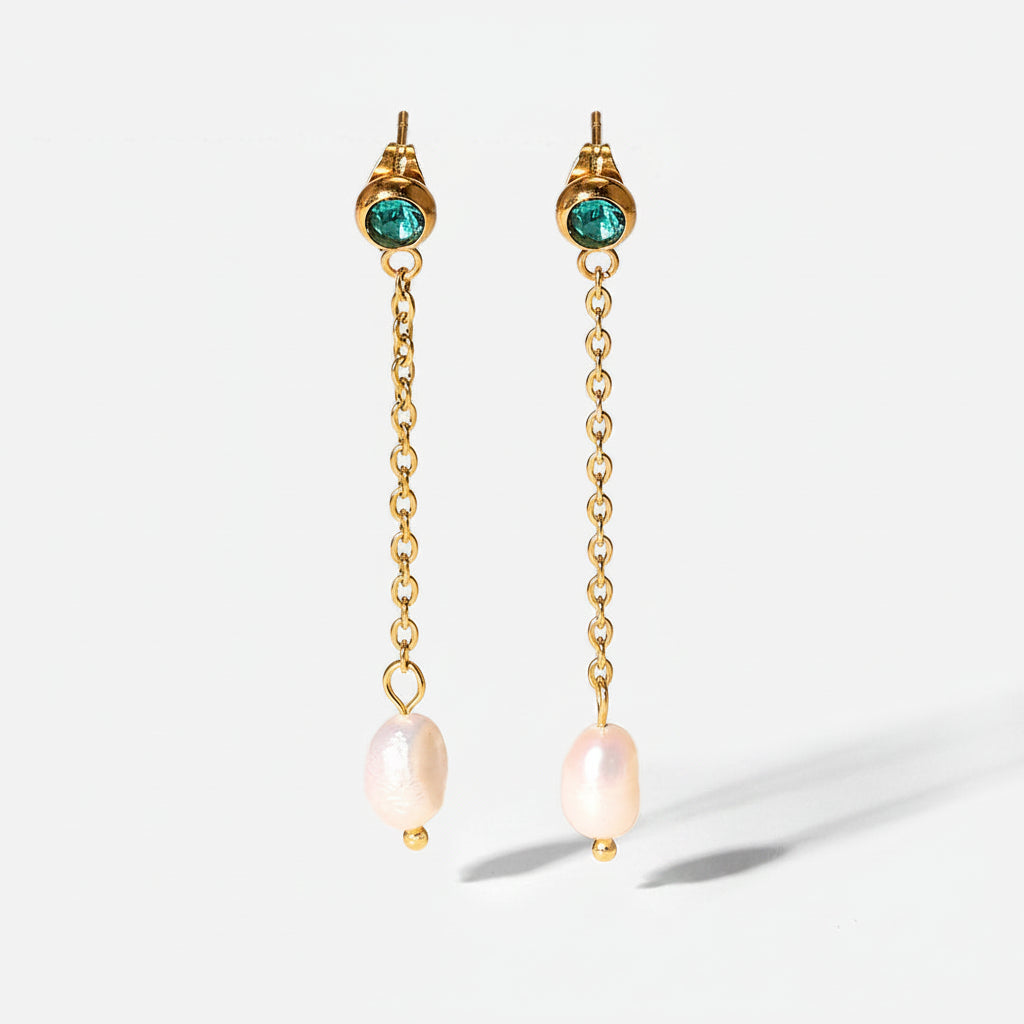 Boucles d'oreilles perles et brillance – Design intemporel | Twinolo