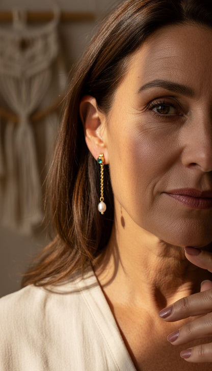 Boucles d'oreilles perles et brillance – Design intemporel | Twinolo