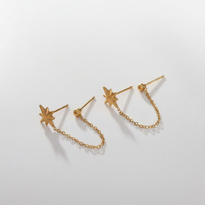 Earrings with Chain Details – Modern Statement | Twinolo