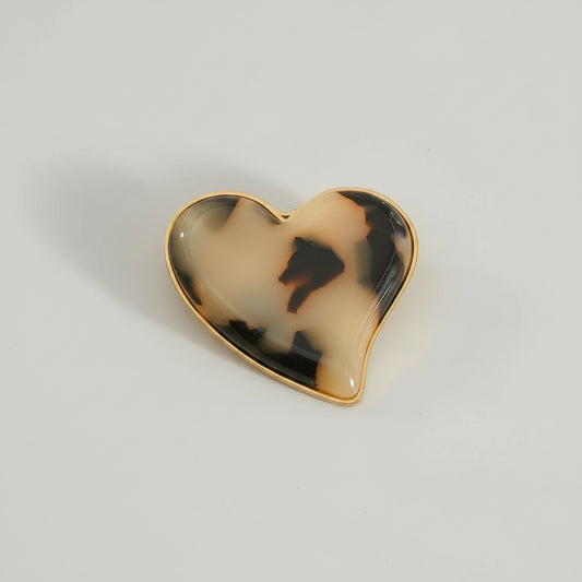 Broche Cœur Doré | Twinolo