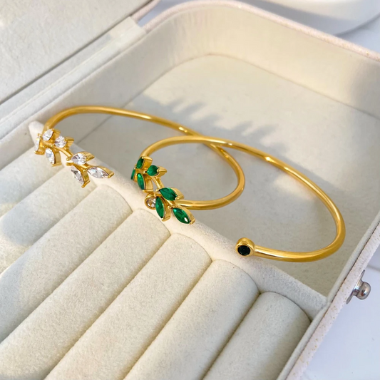 Cuff Armband met Zirkonia Stenen – Luxe & Tijdloos | Twinolo