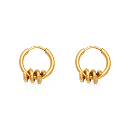 Hoepel Oorbellen met Twist – Uniek Detail | Twinolo