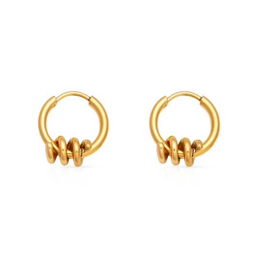 Hoepel Oorbellen met Twist – Uniek Detail | Twinolo