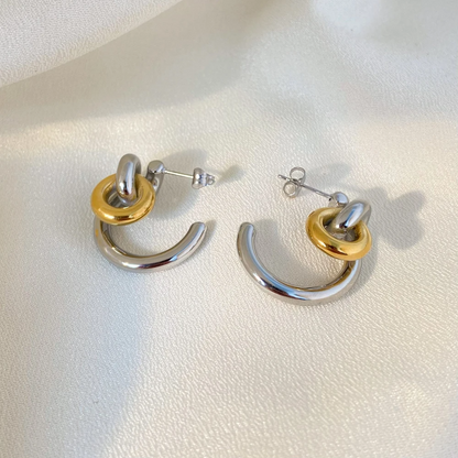 Mini Hoops in Zilver & Goud – Tijdloos Duo | Twinolo