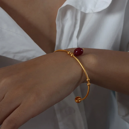 Cuff Armband met Steen – Stijlvol & Modern | Twinolo