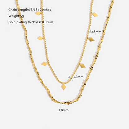 Dubbele Ketting – Gelaagd & Elegant Design | Twinolo