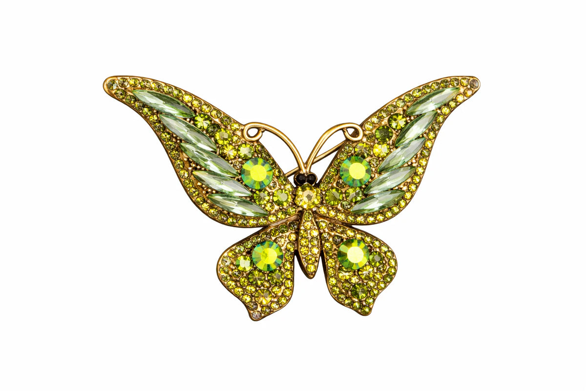 🦋 Broche papillon - Élégante broche avec cristaux | Twinolo