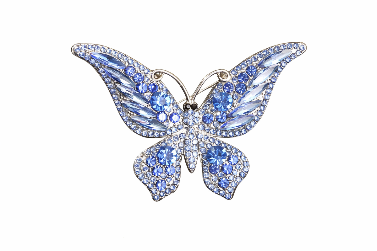 🦋 Broche papillon - Élégante broche avec cristaux | Twinolo