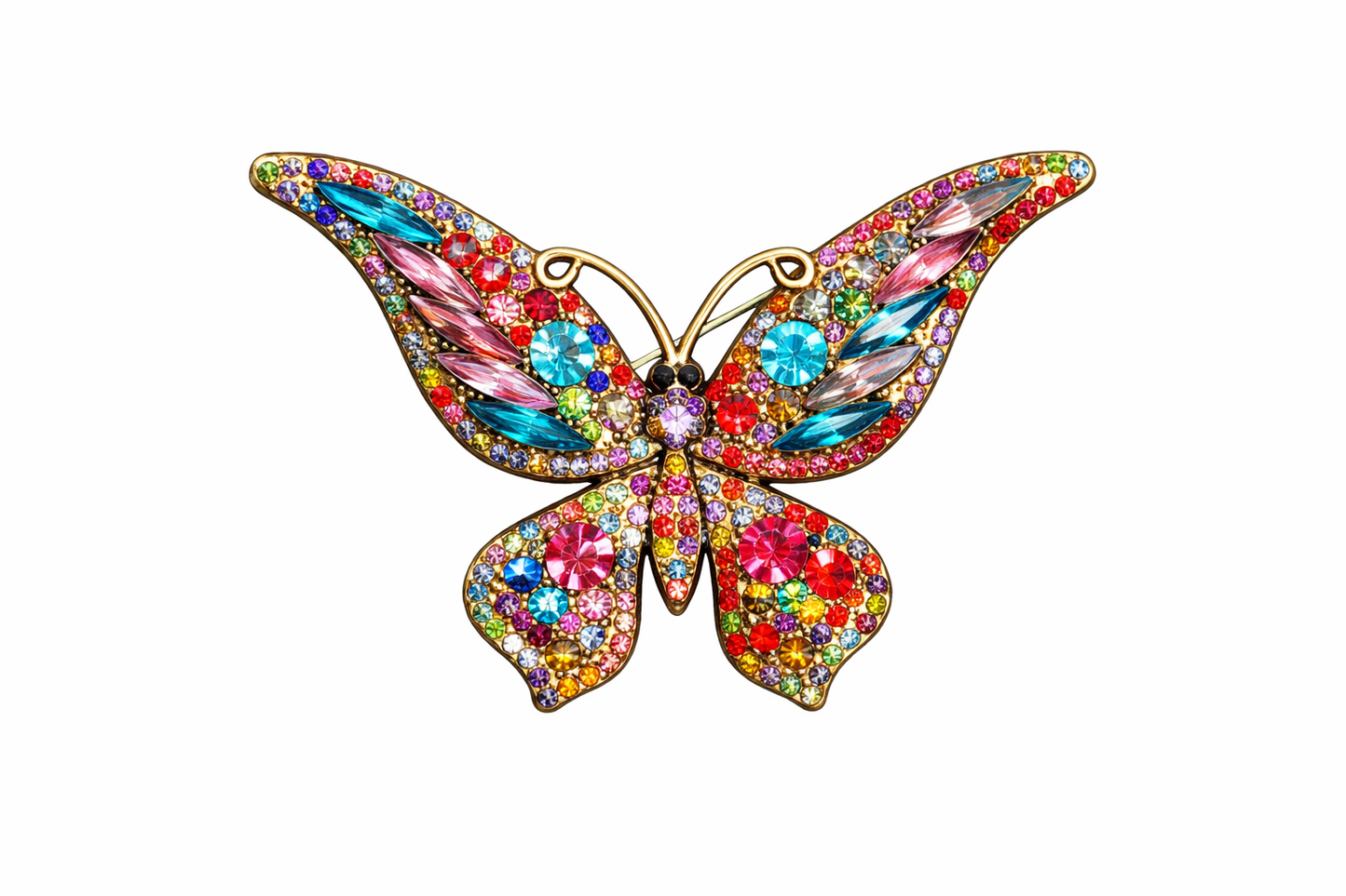 🦋 Broche papillon - Élégante broche avec cristaux | Twinolo