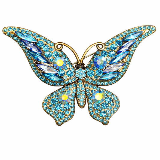 🦋 Broche papillon - Élégante broche avec cristaux | Twinolo