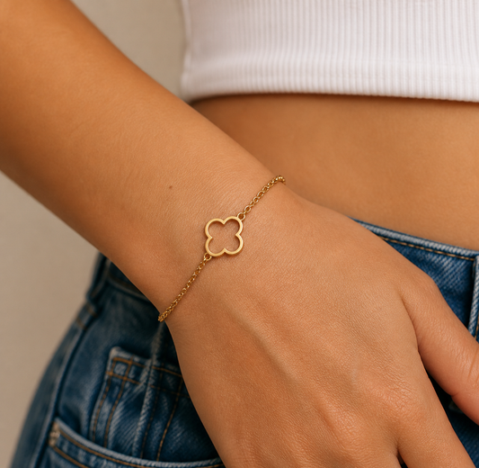 Armband met Klavertje – Geluk & Stijl | Twinolo