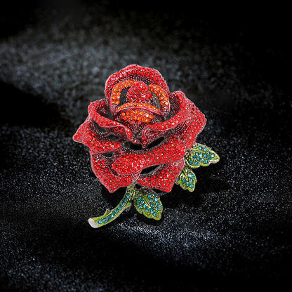 Broche fleur - Broche élégante avec cristaux | Twinolo