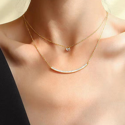 Dubbele Ketting – Twee Lagen in Verguld Edelstaal | Twinolo