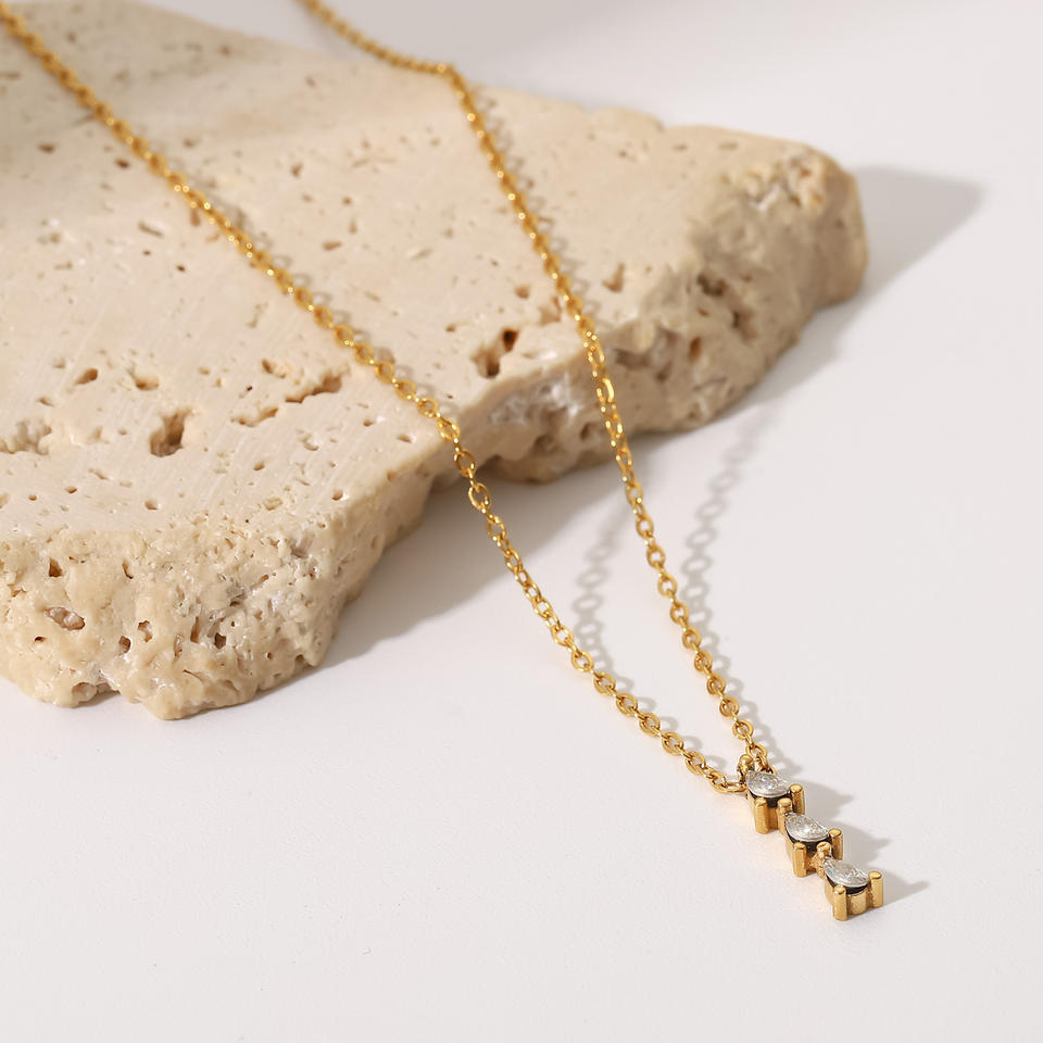 Ketting met Druppelvormige Zirkonia – Sprankelend Detail | Twinolo