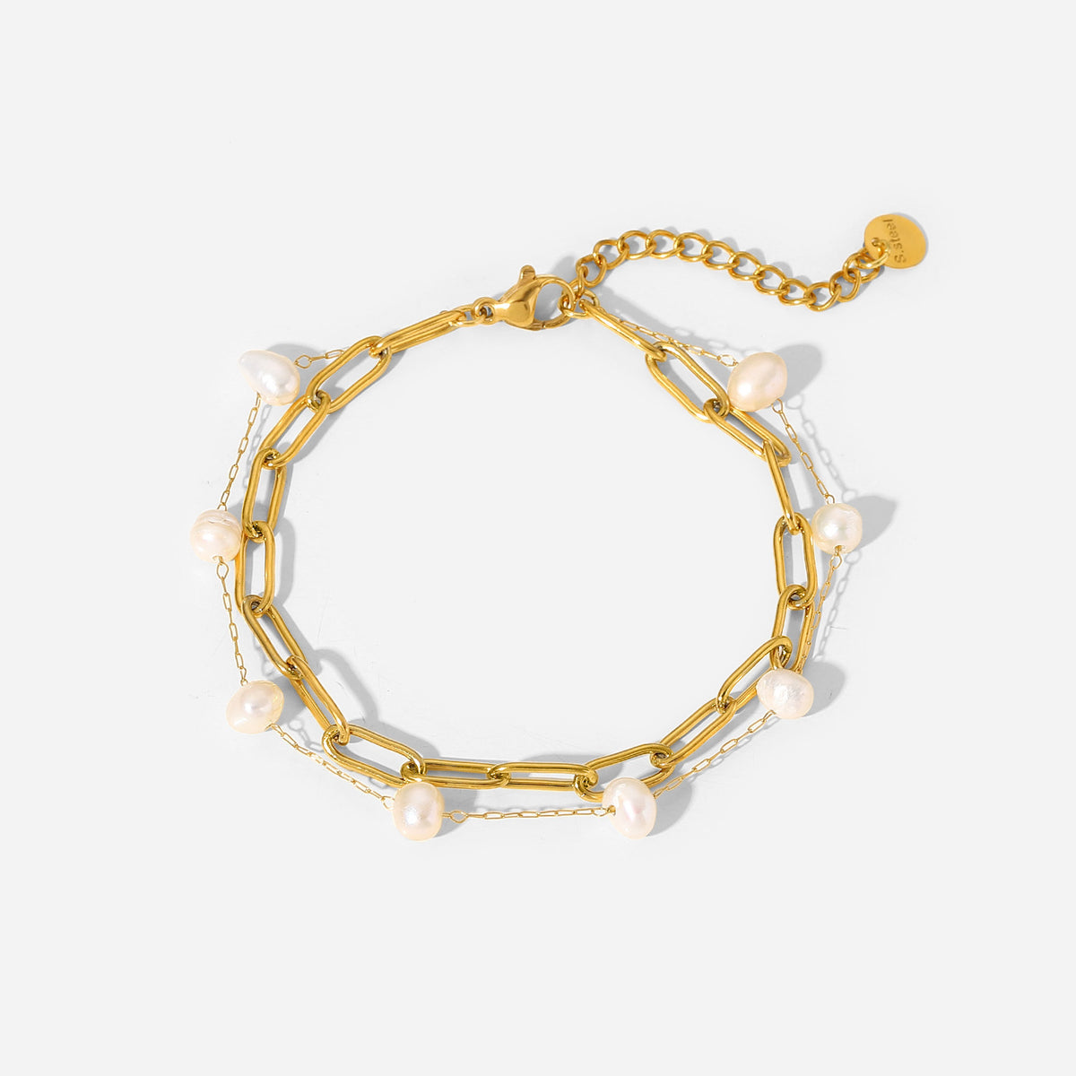 Schakelarmband met Parelaccent – Stijlvol & Modern | Twinolo