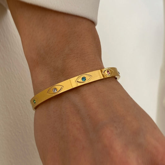 Bangle met Oogmotief – Beschermend & Stijlvol | Twinolo