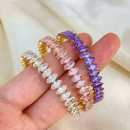 Flexibele Bangle met Zirkonia – Elegant & Comfortabel | Twinolo