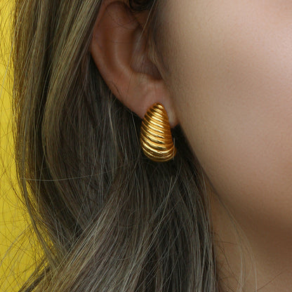Boucles d'Oreilles Goutte Intemporelles – Simplicité Raffinée | Twinolo
