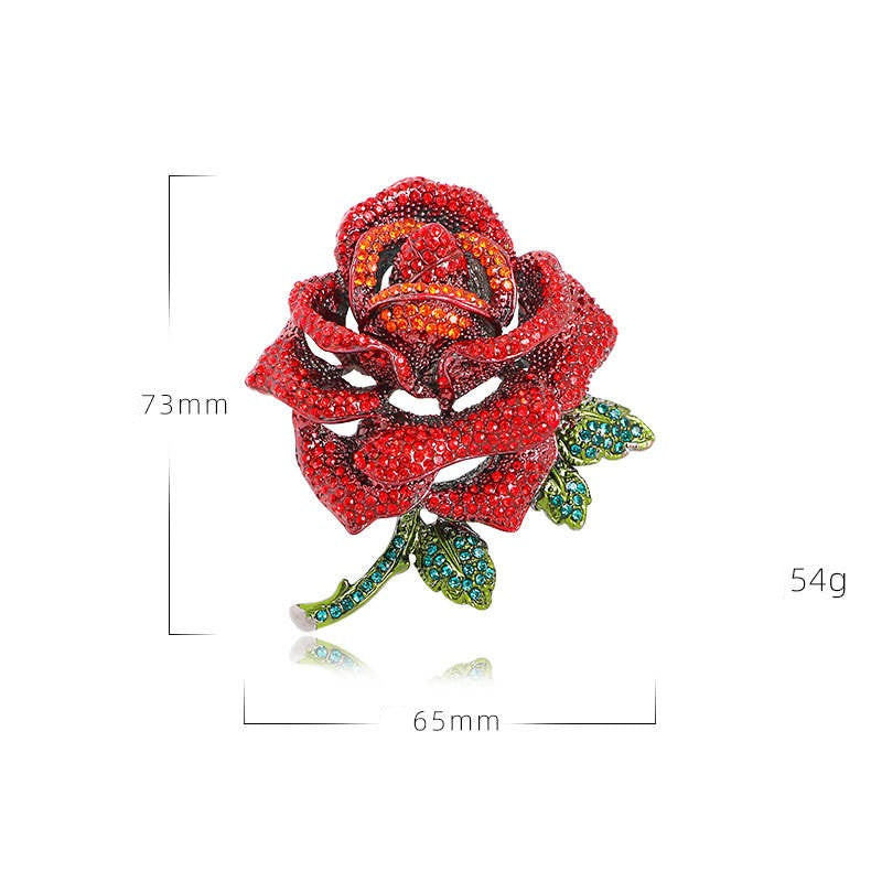 Broche fleur - Broche élégante avec cristaux | Twinolo