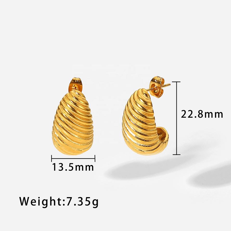 Boucles d'Oreilles Goutte Intemporelles – Simplicité Raffinée | Twinolo