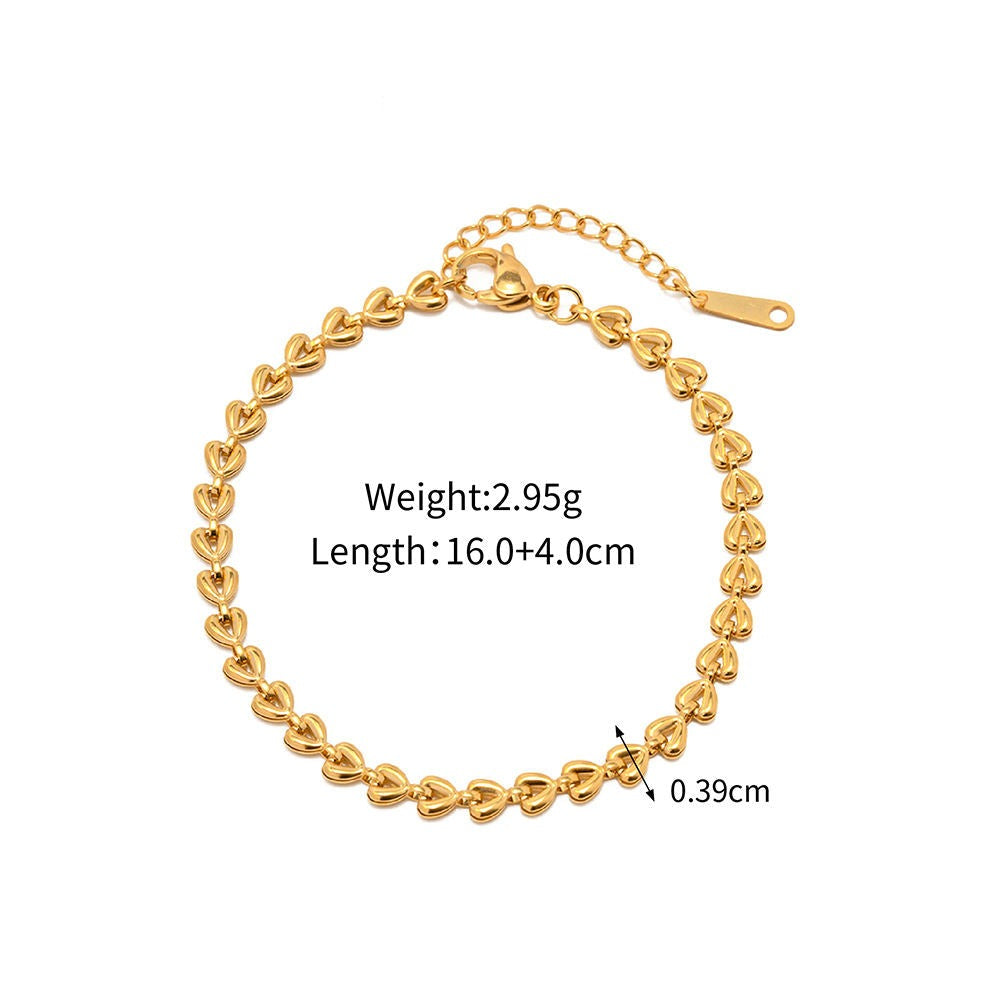 Gold-colored link bracelet – Timeless & Elegant | Twinolo 