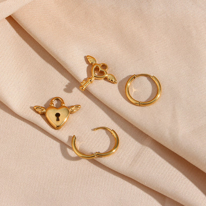 Hoepel Oorbellen met Hart – Liefdevol Design | Twinolo