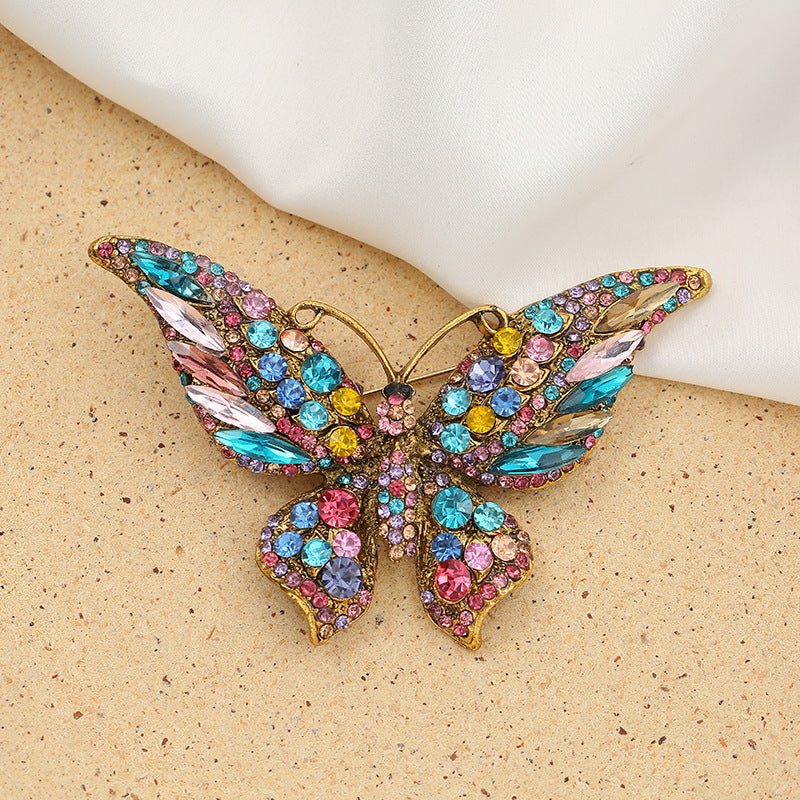 🦋 Broche papillon - Élégante broche avec cristaux | Twinolo