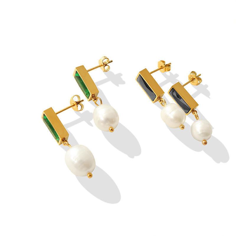 Druppelvormige Oorhangers met Parel – Elegant & Verfijnd | Twinolo