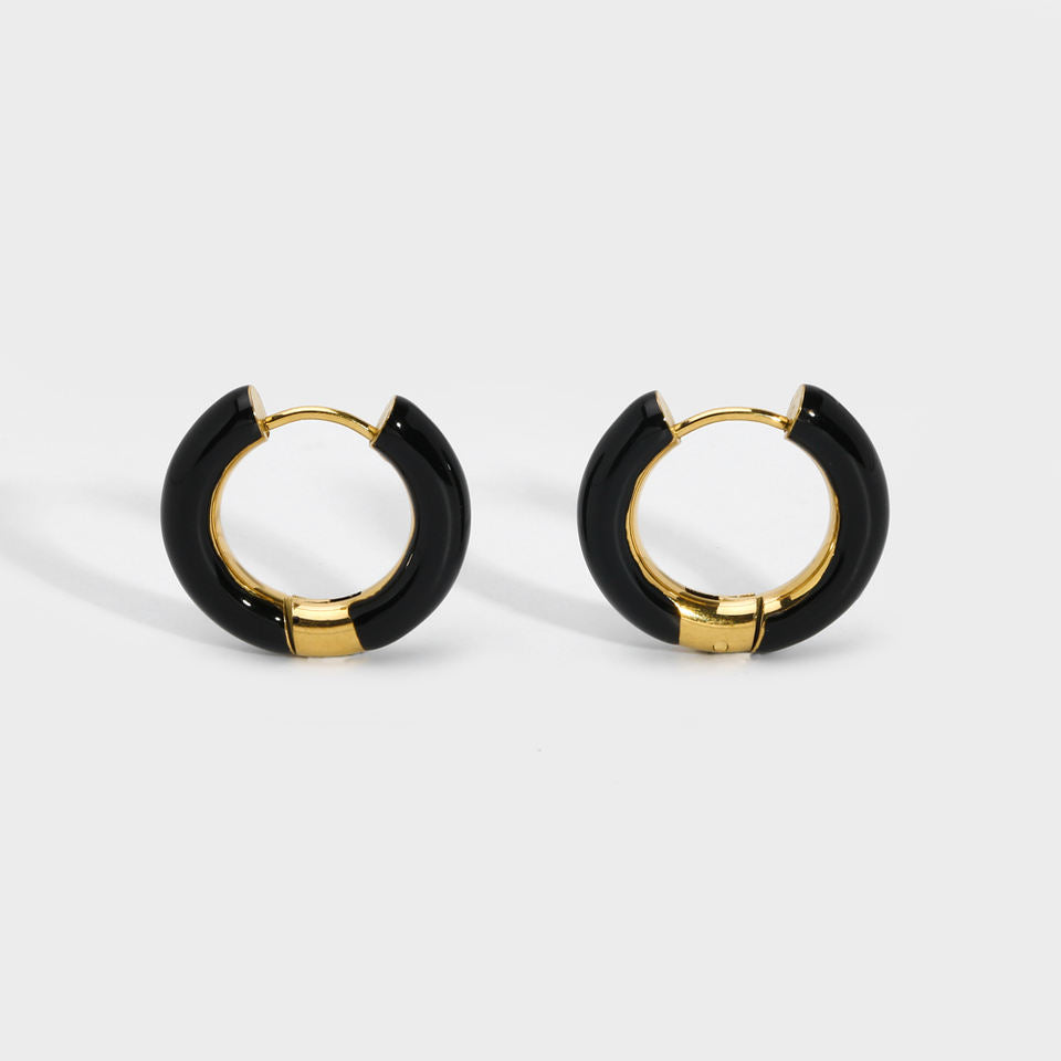 Hoop Earrings with Color Accents – Playful &amp; Trendy | Twinolo