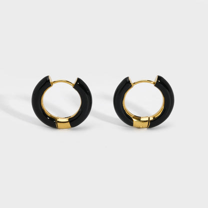 Hoop Earrings with Color Accents – Playful &amp; Trendy | Twinolo