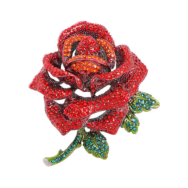 Broche fleur - Broche élégante avec cristaux | Twinolo