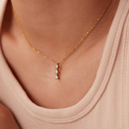 Ketting met Druppelvormige Zirkonia – Sprankelend Detail | Twinolo