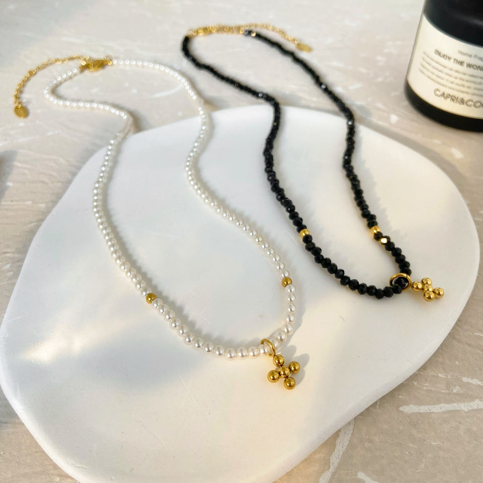 Parelketting met Kruishanger – Klassiek & Tijdloos | Twinolo