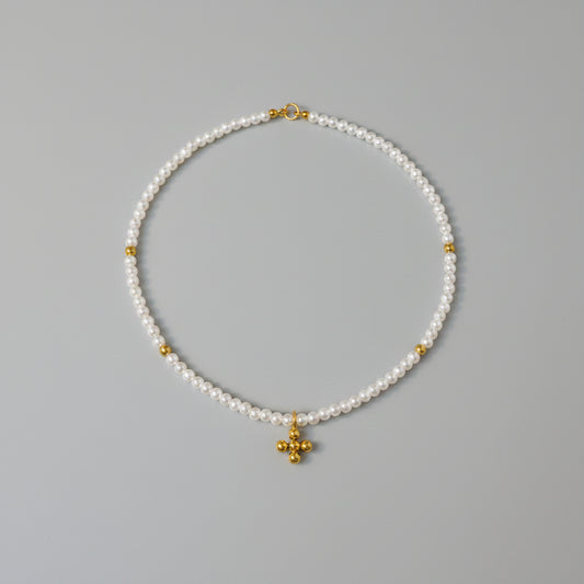 Parelketting met Kruishanger – Klassiek & Tijdloos | Twinolo
