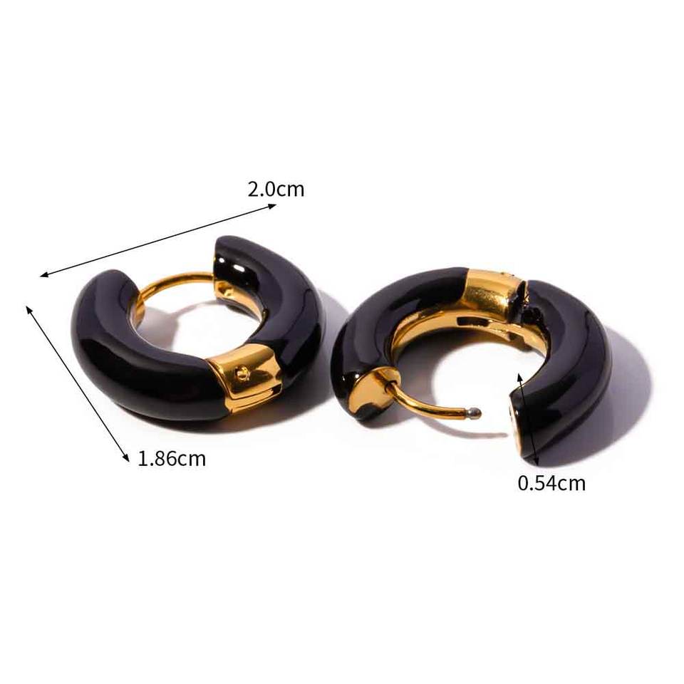 Hoop Earrings with Color Accents – Playful &amp; Trendy | Twinolo