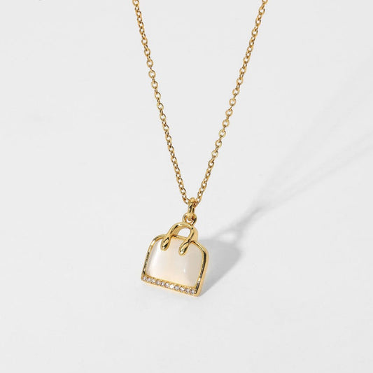 Ketting met Opaal Handtasje – Charmant & Bijzonder | Twinolo