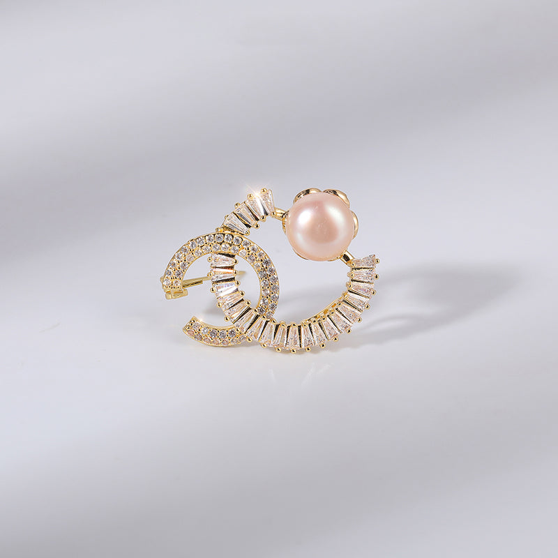 Brooch - Elegant Brooch with Crystals | Twinolo