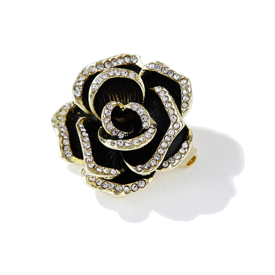 Flower Brooch - Elegant Brooch with Crystals | Twinolo