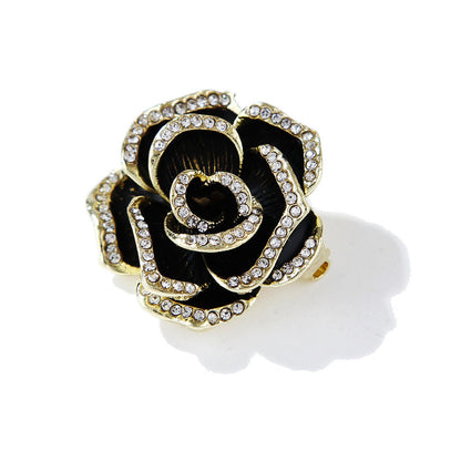 Flower Brooch - Elegant Brooch with Crystals | Twinolo